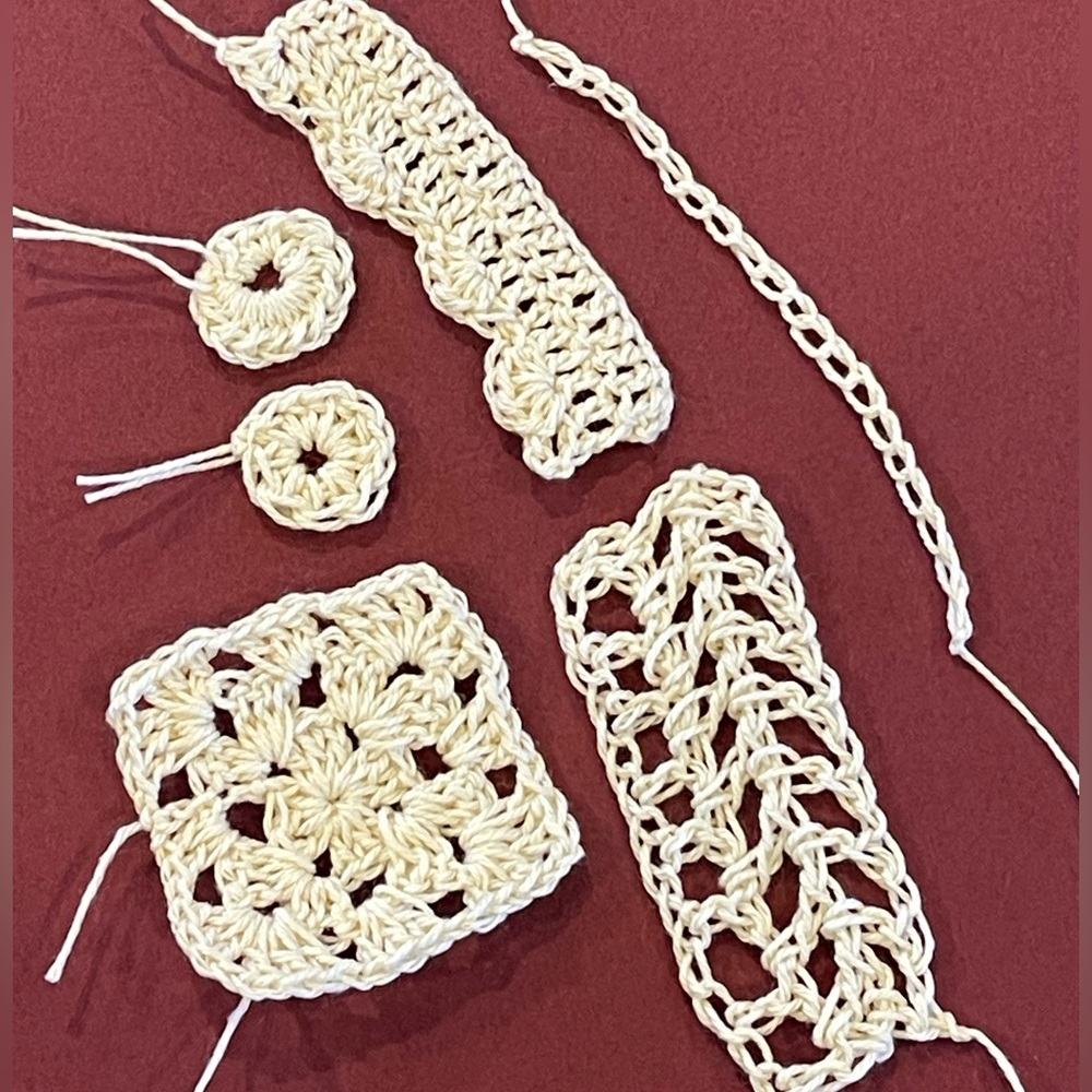Handmade Crochet Lace Pieces in Cream🌺 - Picture 2 of 5